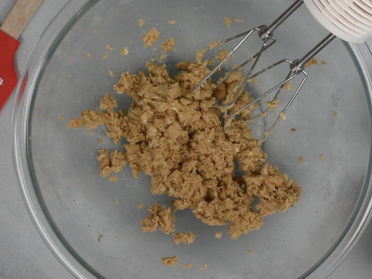 process shot of halloween cookies.