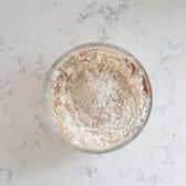 process shot in cowboy cookies.